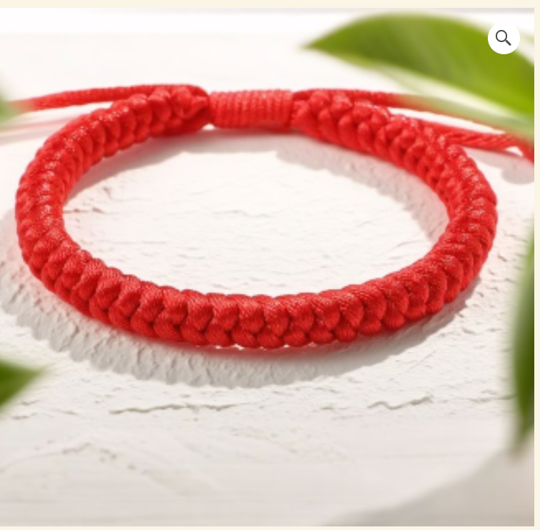 D8 Red Woven Bracelet